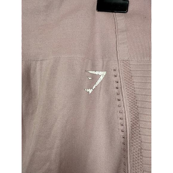 Gymshark Mauve Pink/Purple Perforated Dry Seamless Workout Leggings-Small - Picture 3 of 3